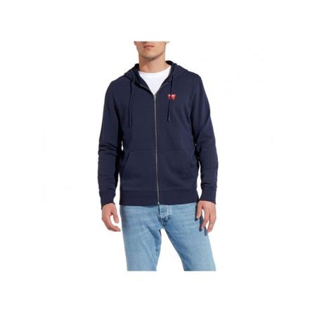 Wrangler, Sweatshirt W6B4Ha 114 Blauw, Heren, Maat:S