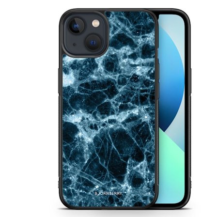 Bjornberry Skal iPhone 13 Mini - Blå Marmor
