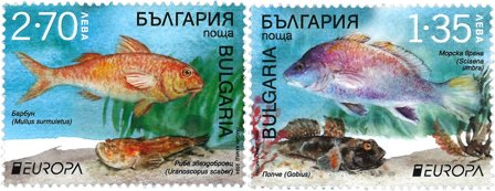 Bulgarien - EUROPA 2024 Undervandsfauna og -flora - Postfrisk sæt 2v