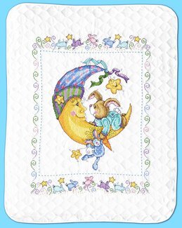 Babytæppe Venner siger godnat - Design Works Crafts