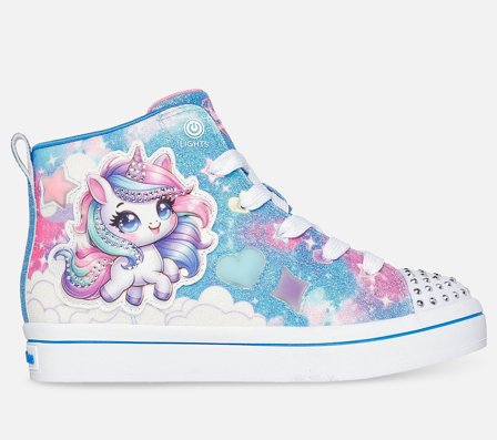 Skechers, Twinkle Toes: Twi-Lites 2.0 - Unicorn Glam, 28, Blå, Pige