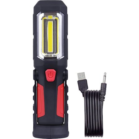 COB LED Camping Lampe med USB-kabel Håndfri Arbejdslys Lommelygte med Krog og Magnet Sæde Lommelygte til Bil Garage Nødsituation Værksted 726201