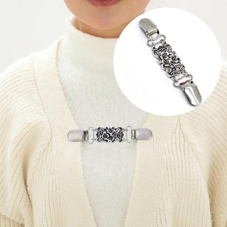 Retro Sweater Shirt Clip Neuletakki kaulus Clips Mekot Shawl Cl