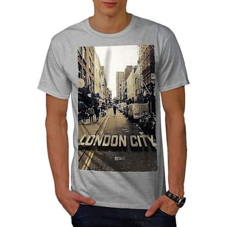London City Photo Men Gråskjorta
