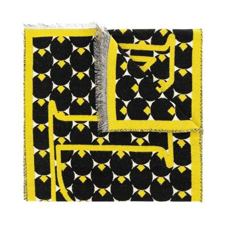 Lanvin Patterned Halstørklæde Sort, Dame Tørklæder, Størrelse: ONE Size