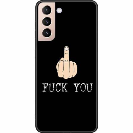 Samsung Galaxy S21 Svart Skal Fuck You