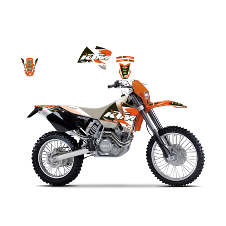 Kit déco Blackbird Dream 3 - KTM 250 EXC 2003-2004