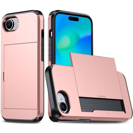 Skal Kortfack iPhone 16e Roséguld