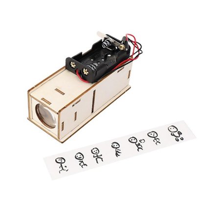Hjemmelaget lysbilde-projektor for barn, pedagogisk leketøy, DIY lysbilde-projektor modell, vitenskapelig eksperimentutstyr for barneskoleelever