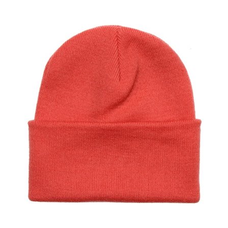 Beechfield - Rot cuff Mütze - Coral Cuff Blank Beanie @ Hatstore
