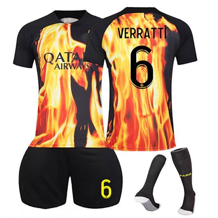 23/24 Paris Special Edition Barn og Voksen Fotballdrakt Treningssett Nr.6 Verratti