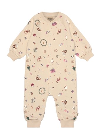 Wheat Jumpsuit L/S Lilo - Beige - 80