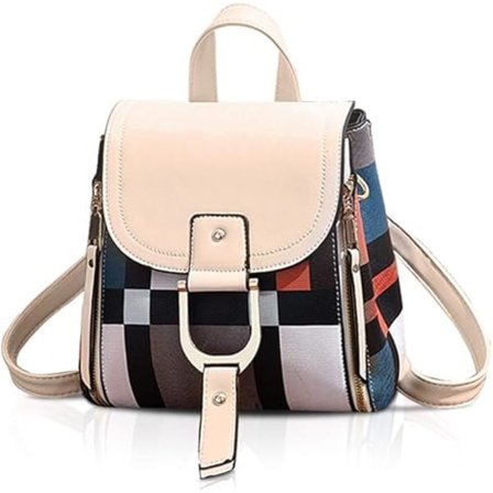 Ryggsäck för damer, liten ryggsäck, crossbody-väska, handväskor, ryggsäck för damer, läderryggsäck, axelväska