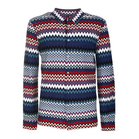 Missoni Shirt Blå, Herre Skjorter