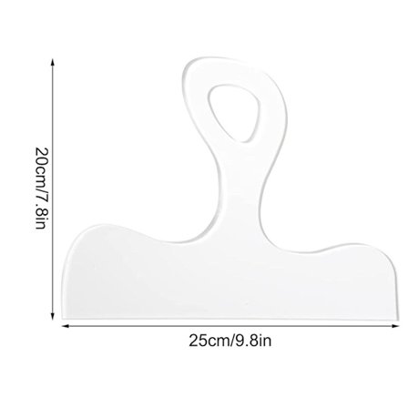 Tilbehør til gulv- og damprenser, mal i akryl, håndtak, skjærebrett, fresmal, vinklede, buede sporingsmaler, verktøy (8 * 10'')