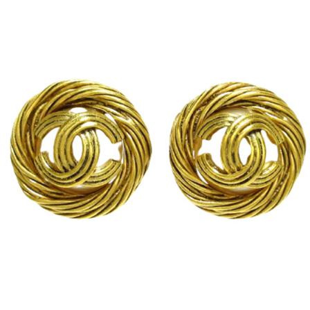 Chanel Vintage - Vintage Smycken - Gul - Dam - Storlek: One Size, Dam, Storlek: ONE SIZE
