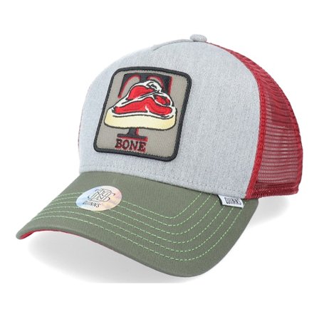 Djinns - Harmaa trucker Lippis - HFT Food T-Bone Grey Trucker @ Hatstore