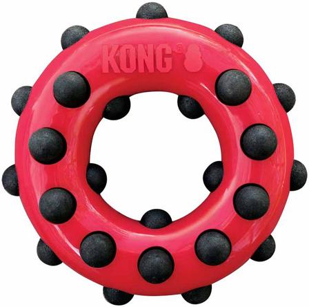 Kong Dotz Circle Tyggetøj L Ø14,5x4,5 cm, Tøj & Bolig, Dyrelegetøj, Hundelegetøj