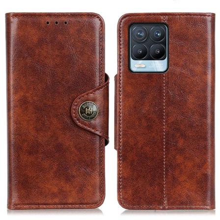 Realme 8 / 8 Pro - Khazneh Plånboksfodral - Brun Brown Brun