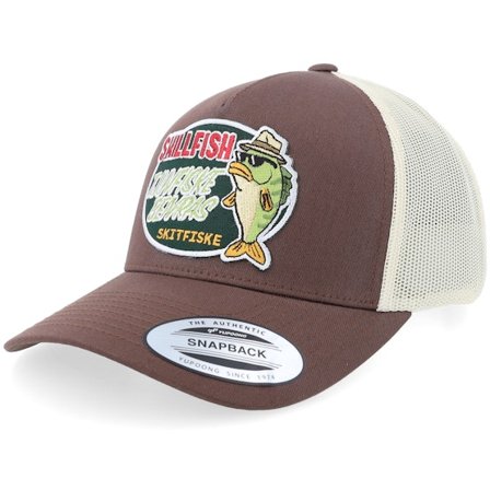 Skillfish - Ruskea trucker Lippis - Tjuvfiske Retro Mustang/Beige A-frame Trucker @ Hatstore