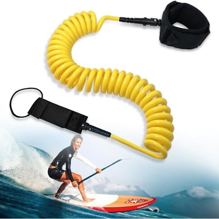 3 meter Surf Leash, 7mm Sup Ankel Gul Leash, Fodline til Paddle