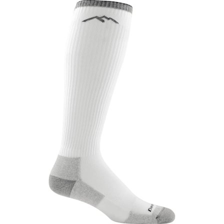 Darn Tough Men's Westerner Over-the-Calf Light Cushion Work Sock Men everyday socks White M