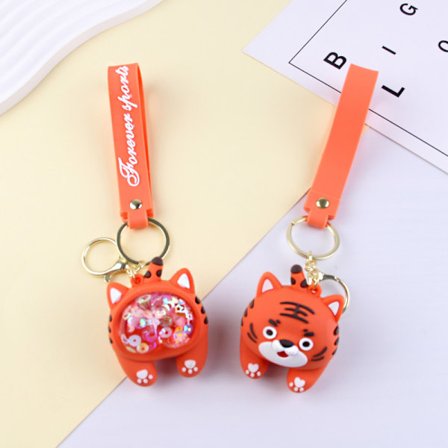 Sæt med 2 tiger nøgleringe - Ideel til at fylde overraskelsesposer