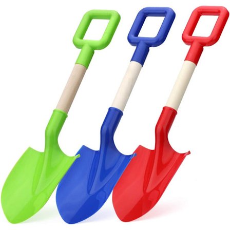 Jättikokoiset rantalapiot, 40 cm hiekkalapiot lapsille, pitkävartinen rantalapio, hiekkalapio, puinen lapio aikuisille