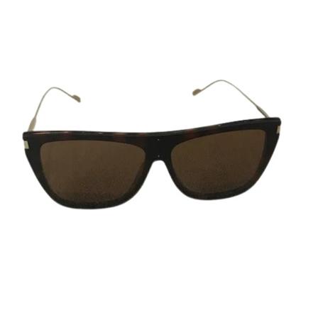 Saint Laurent Vintage, Pre-owned Sunglasses Bruin, Dames, Maat:ONE Size
