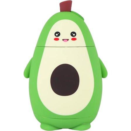 Cartoon avocado dubbelskiktat glas student enkel fräsch Mori cut