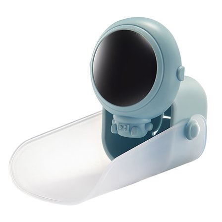 Baby Kranforlenger 10,3 cm Barne Håndvask Hjelper Forlenger U Form Tegneserie Sikkerhetsvask Forlenger for Småbarn Barn Påfuglblå