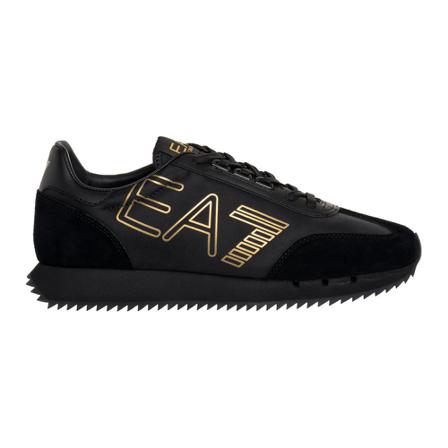 Emporio Armani Ea7, men& shoes trainers sneakers Vintage Zwart, Heren, Maat:42 EU,rubber
