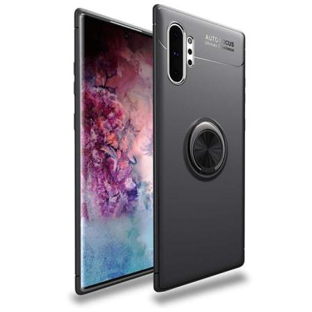 Samsung Note 10 Plus praktisk støtsikker etui med ringholder V3 Black