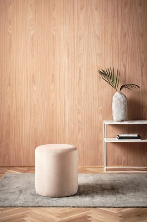 Jotex - Sittepuff, Diameter 40 Cm Lys beige - TOKYO - Kjøp Sittepuffer hos Jotex