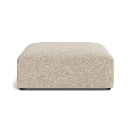 Soma Pouf Hocker in Anthology Beige, moderner Sitzpouf mit hohem Sitzkomfort, quadratisches Design, 43cm Höhe, stilvoll und elegant für Heim
