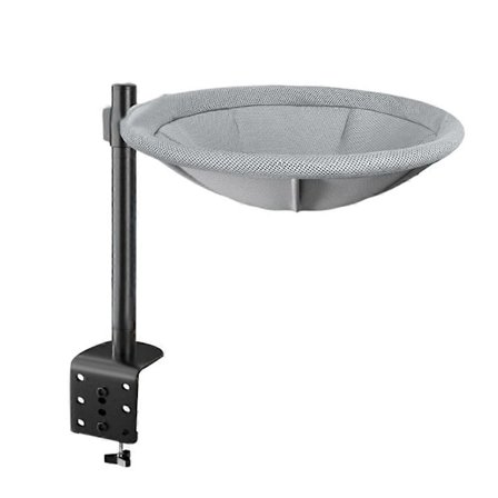 Katt Skrivbordsbädd 60° Roterande & Höjdjusterbar Katthängmatta, Robust Kattsäng för Skrivbord med Borttagning