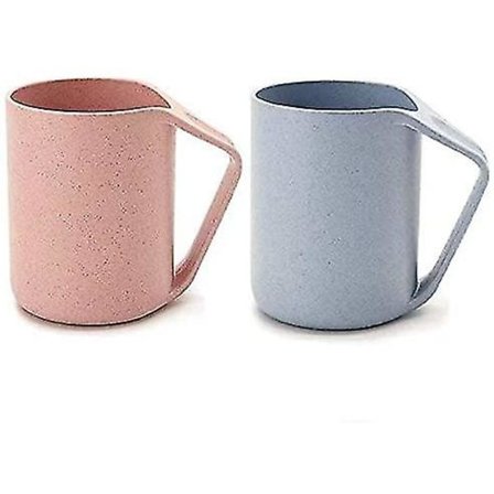 Retro Kanne Laget Av Miljøvennlig Hvetehalm Lett Biologisk Nedbrytbar Plastkopp Vann Kaffe Melk Te Størrelse 350ml