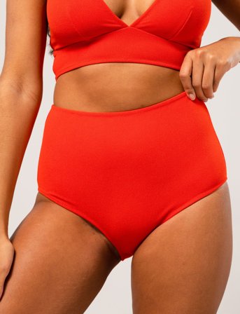 Understatement Underwear Highwaist Bikini Briefs - Red - XS
