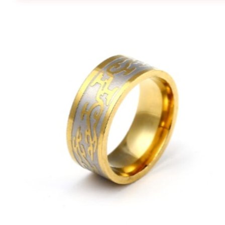 Rostfritt stål ring 8mm