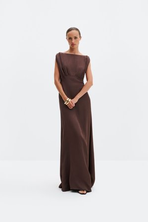 Malina - Jacqueline maxi dress - 46 - Chocolate