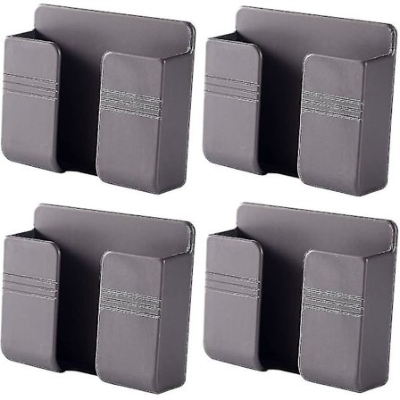 4 kpl Seinään kiinnitettävä matkapuhelimen laturin pidike, 3m liimattava matkapuhelimen seinäteline laturille