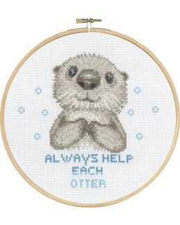 Broderikit Billede Always Help - Permin