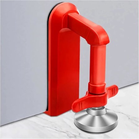 Dørstopper Sikkerhet - Portabel Dørlås for Reise Tyverisikring Dørspärre, Hotellrom Leilighetssikkerhet - Ingen Boring Garasjeport Støtteanordninger 