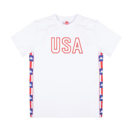 Kappa, T-Shirts Wit, Heren, Maat:L