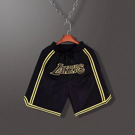 Sommarstretch Bekväma LAKERS Casual Shorts med mid midja
