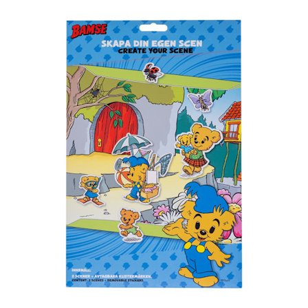 Bamse Klistermærker sæt Skab din egen Scene