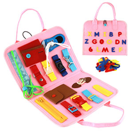 Aktivitetsplade til småbørn Montessori-legetøj Grundlæggende færdighedsplade Drenge og piger Tidlig læring Aktivitetslegetøj til forbedring af 