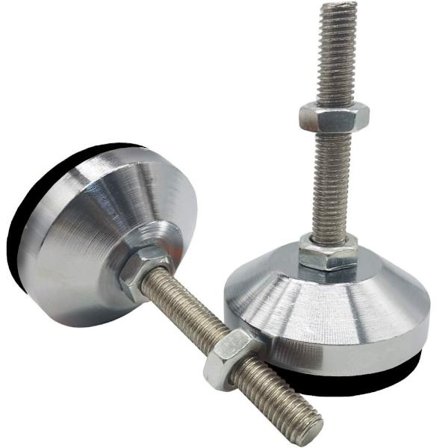 2 stk. Møbeljusteringsfødder Skrueben til justering af møbler Skabsjustering