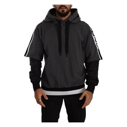 Dolce & Gabbana, Hoodies Czarny, Mężczyzna, Rozmiar: S
