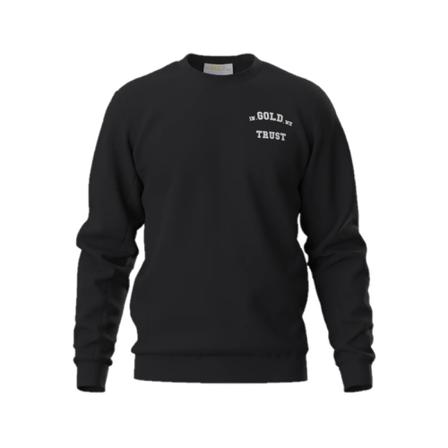 In Gold We Trust, In Gold We Trust The Slim 2.0 Crewneck Jet Black Zwart, Heren, Maat:M